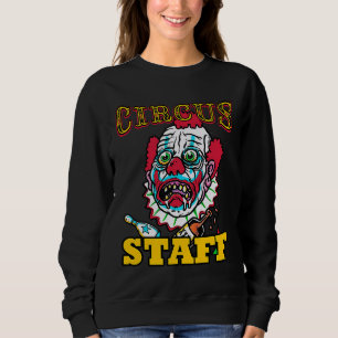 Sudadera Circo de terror Fiesta de circo Personal del ci