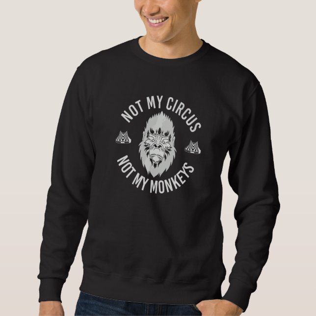 Sudadera Circo Zoo Animal Mono  Mono (Anverso)