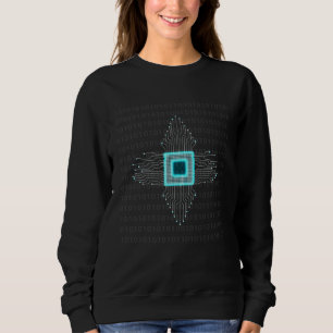Sudadera Circuito de Memoria Humana Cerebro Digital Inte Ar