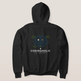 Sudadera Circuito del Cerebro Tecnológico Femenino Gráfico 