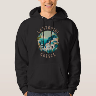 Sudadera Círculo angustiado de Santorini Grecia