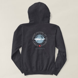 Sudadera Círculo circular de globo oscuro
