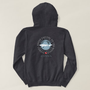 Sudadera Círculo circular de globo oscuro