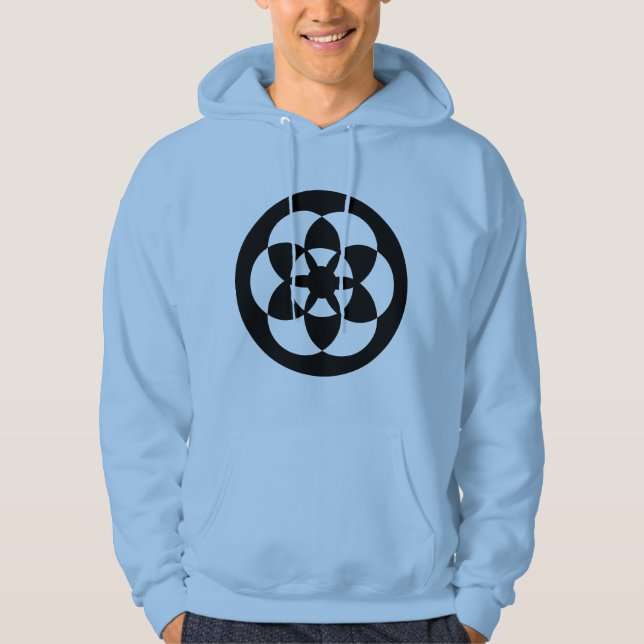 Sudadera Círculo de cultivo 01 - Negro (Anverso)