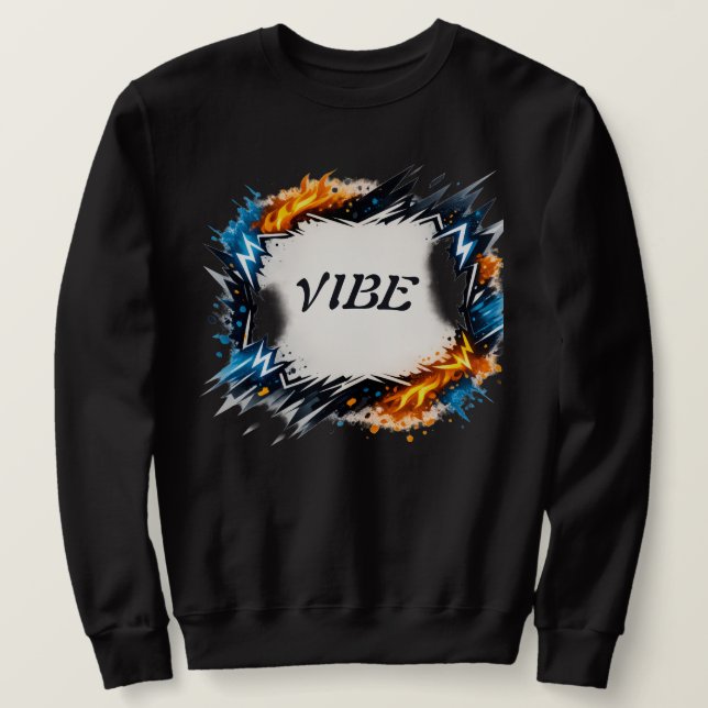 Sudadera Círculo de Energía – Diseño de Texto Personalizabl (Anverso del diseño)