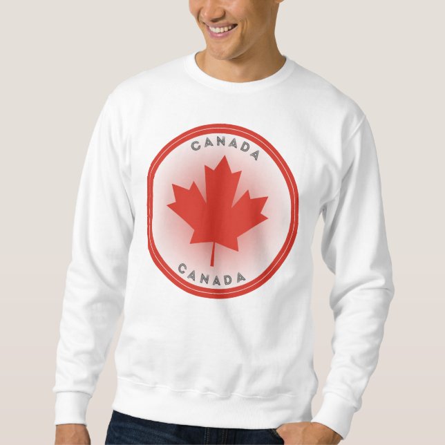 Sudadera Círculo de hoja de arce de Canadá (Anverso)