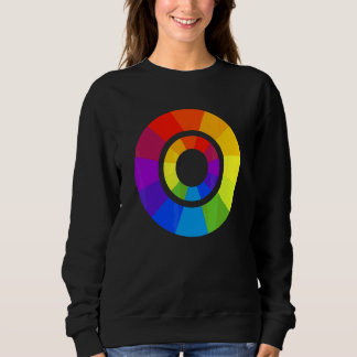 Sudadera Círculo de paleta de color pintura diseñador profe