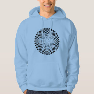 Sudadera Círculo de semitono 02 - Negro