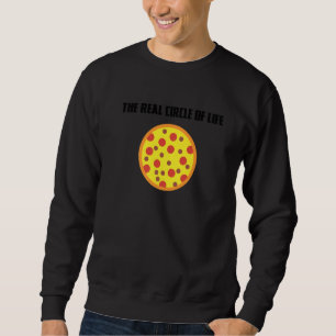 Sudadera Círculo De Vida Italiano De Comida Rápida De Pizza