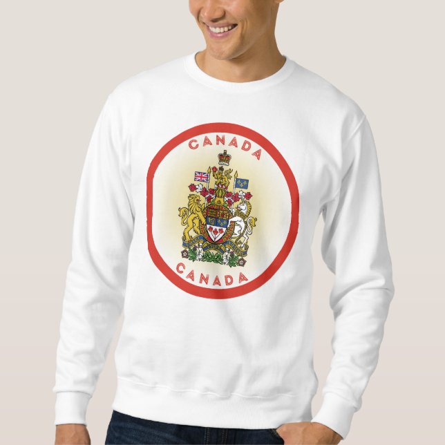 Sudadera Círculo del Escudo de Armas del Canadá (Anverso)