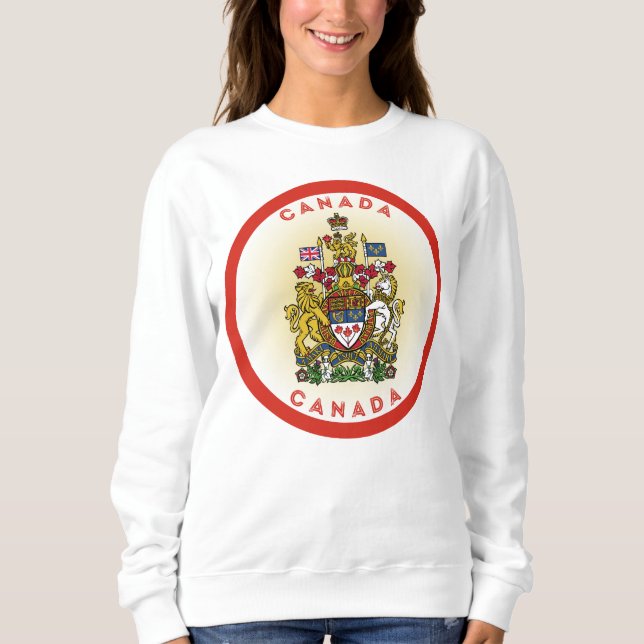 Sudadera Círculo del Escudo de Armas del Canadá (Anverso)