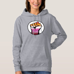 Sudadera Círculo del Puño del Orgullo Lesbiano