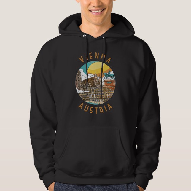 Sudadera Círculo en problemas de Austria en Viena (Anverso)