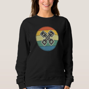 Sudadera Círculo retro vintage con pistón de motor para org