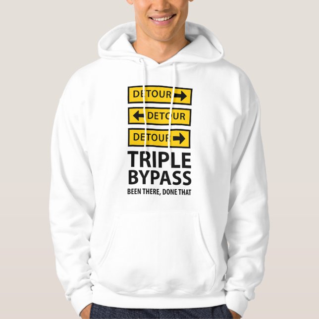 Sudadera Cirugía cardíaca de triple bypass (Anverso)