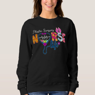 Sudadera Cirugía Plástica Enfermera Plaid Eggbunny Love Ste