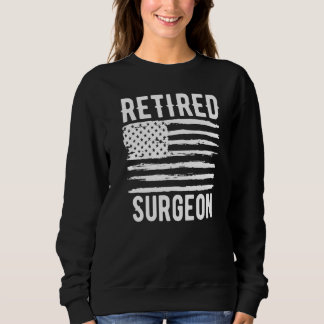 Sudadera Cirujano Jubilado Profesión Bandera Americana Prem