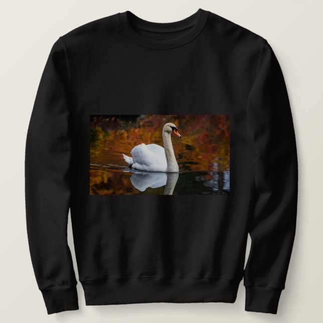 Sudadera Cisne elegante (Anverso del diseño)