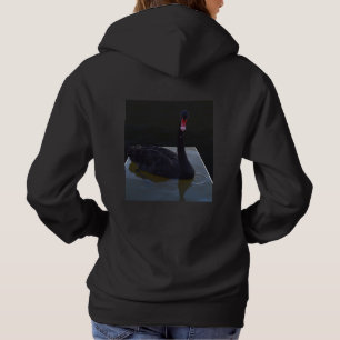Sudadera Cisne Negro Nadando En Un Estanque Dimensional,