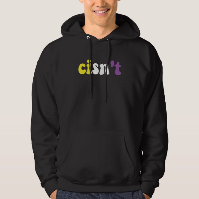 Sudadera Cisn't Nonbinary Pride Non Binary Flag Cisgender P (Anverso)