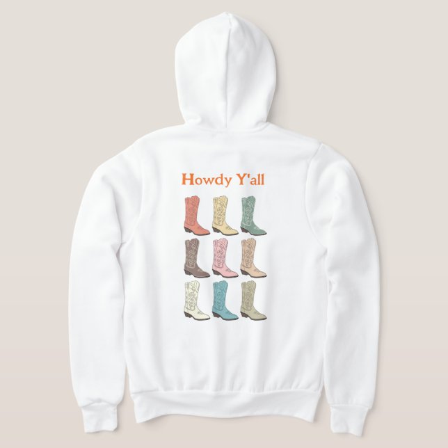 Sudadera CISV Austin Cowboy Boots Zipper Men's Hoodie (Distribución Reverso )