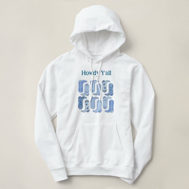 Sudadera CISV Austin Howdy Y'all Women's Pullover Hoodie (Diseño del anverso)