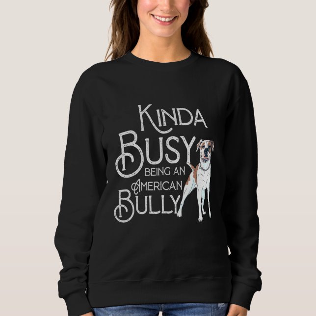 Sudadera Cita a un estadounidense como ocupado siendo un ma (Anverso)