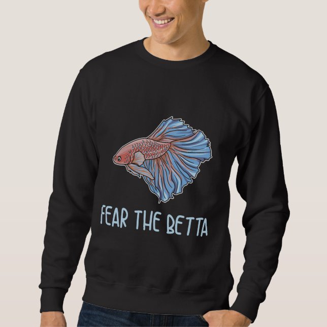 Sudadera Cita Betta Para Un Experto En Pescado Betta (Anverso)