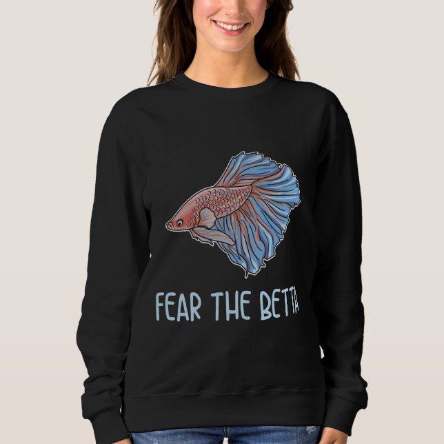 Sudadera Cita Betta Para Un Experto En Pescado Betta (Anverso)