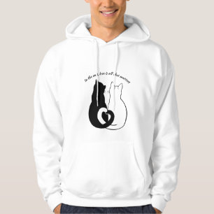 Sudadera Cita blanca y negra de amor Camiseta de pareja