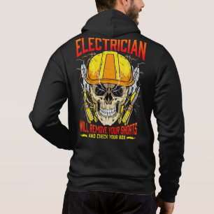 Sudadera Cita cómica a electrista que cita humor a electri