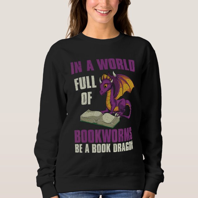 Sudadera Cita Creatura Mítica Libro Dragon Readi (Anverso)