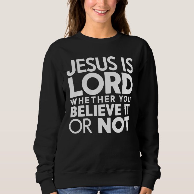 Sudadera Cita cristiana Jesús es Señor (Anverso)