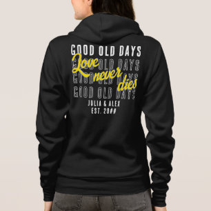 Sudadera Cita de amor nunca muere pareja aniversario de bod