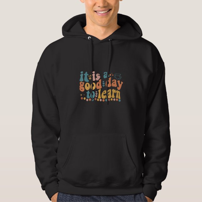 Sudadera Cita de aprendizaje Es un buen día para aprender p (Anverso)