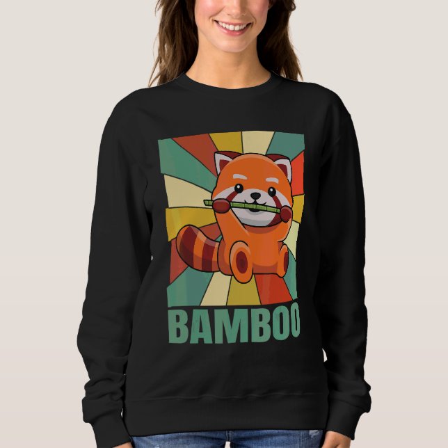 Sudadera Cita De Bambú Para Un Experto De Panda Rojo (Anverso)