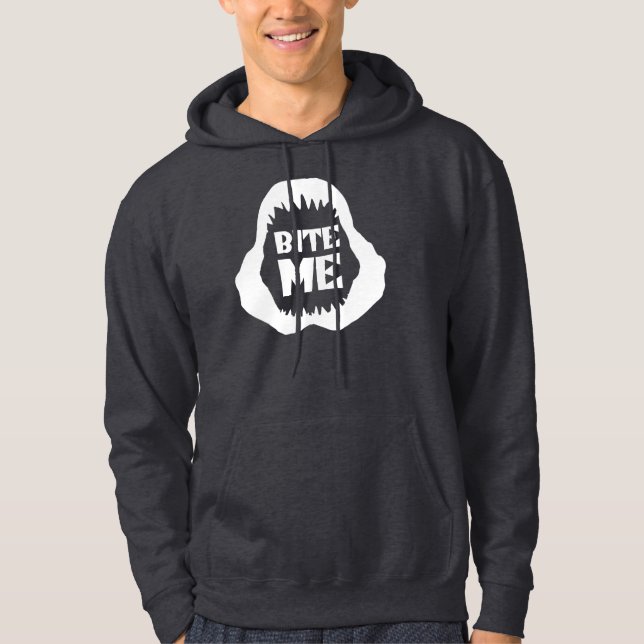 Sudadera Cita de Bite me - Tiburones Jaws (Anverso)