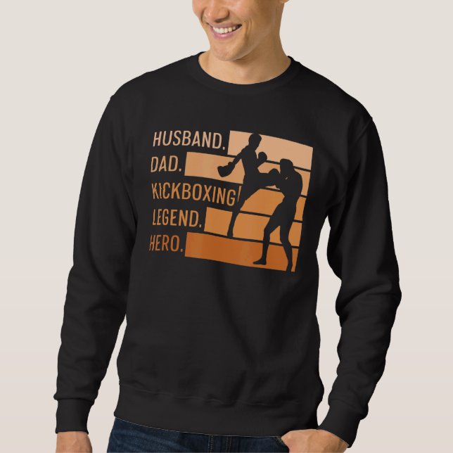 Sudadera Cita De Boxeo De Mens Muay Thai Para Tu Kickboxing (Anverso)