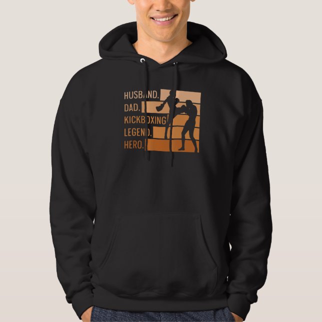 Sudadera Cita De Boxeo De Mens Muay Thai Para Tu Kickboxing (Anverso)