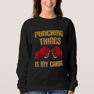 Sudadera Cita De Boxeo Y Guantes De Boxeo Vintage