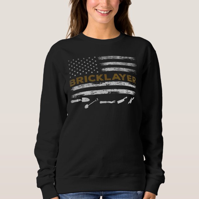 Sudadera Cita de Brick Mason Construcción de mampostería de (Anverso)
