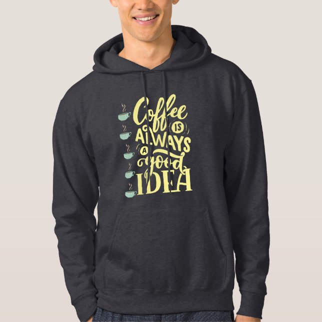 Sudadera cita de café (Anverso)