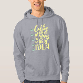 Sudadera cita de café