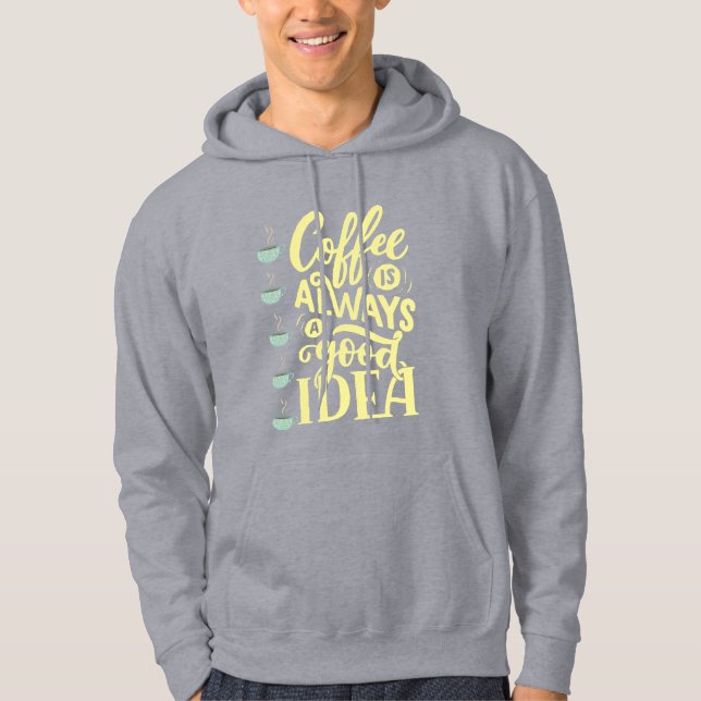 Sudadera cita de café (Anverso)