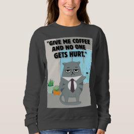 Sudadera Cita de café para gatos