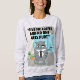 Sudadera Cita de café para gatos