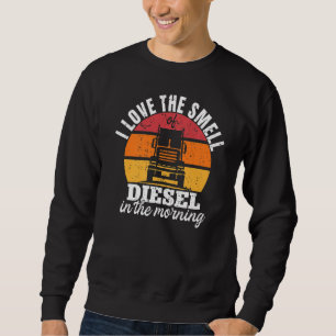 Sudadera Cita de camionero con temas de vintage Retro Road