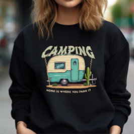 Sudadera Cita de camping y camping