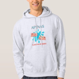 Sudadera Cita de cerdo "Apenas el agua pal marrano"