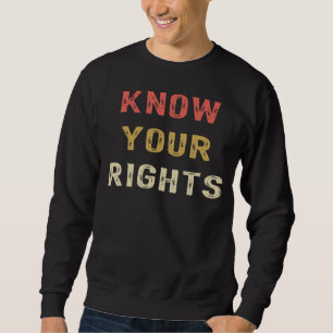 Sudadera Cita de choque de punk Conoce tu Día de los Derech